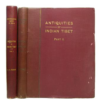 FRANCKE, AUGUST HERMANN. Antiquities of Indian Tibet.  2 vols.  1914-26